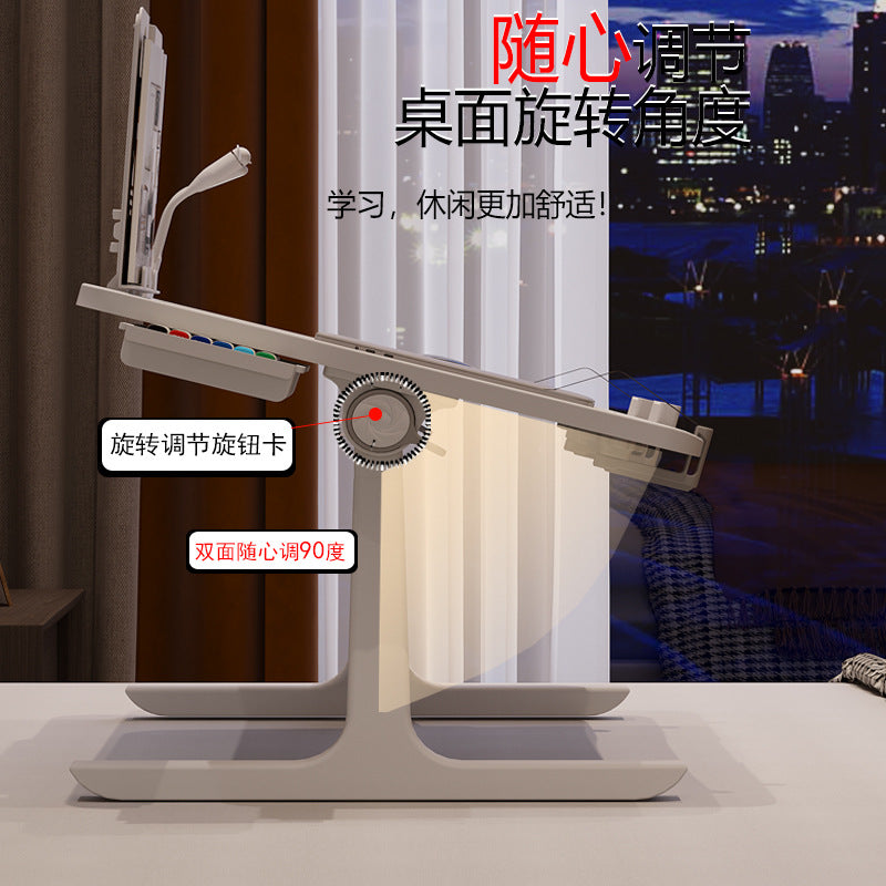 Foldable Laptop Bed Table with Adjustable Multi-Purpose Stand