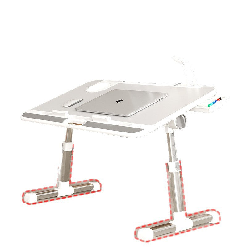 Adjustable Foldable Laptop Bed Table with Tilting Desktop