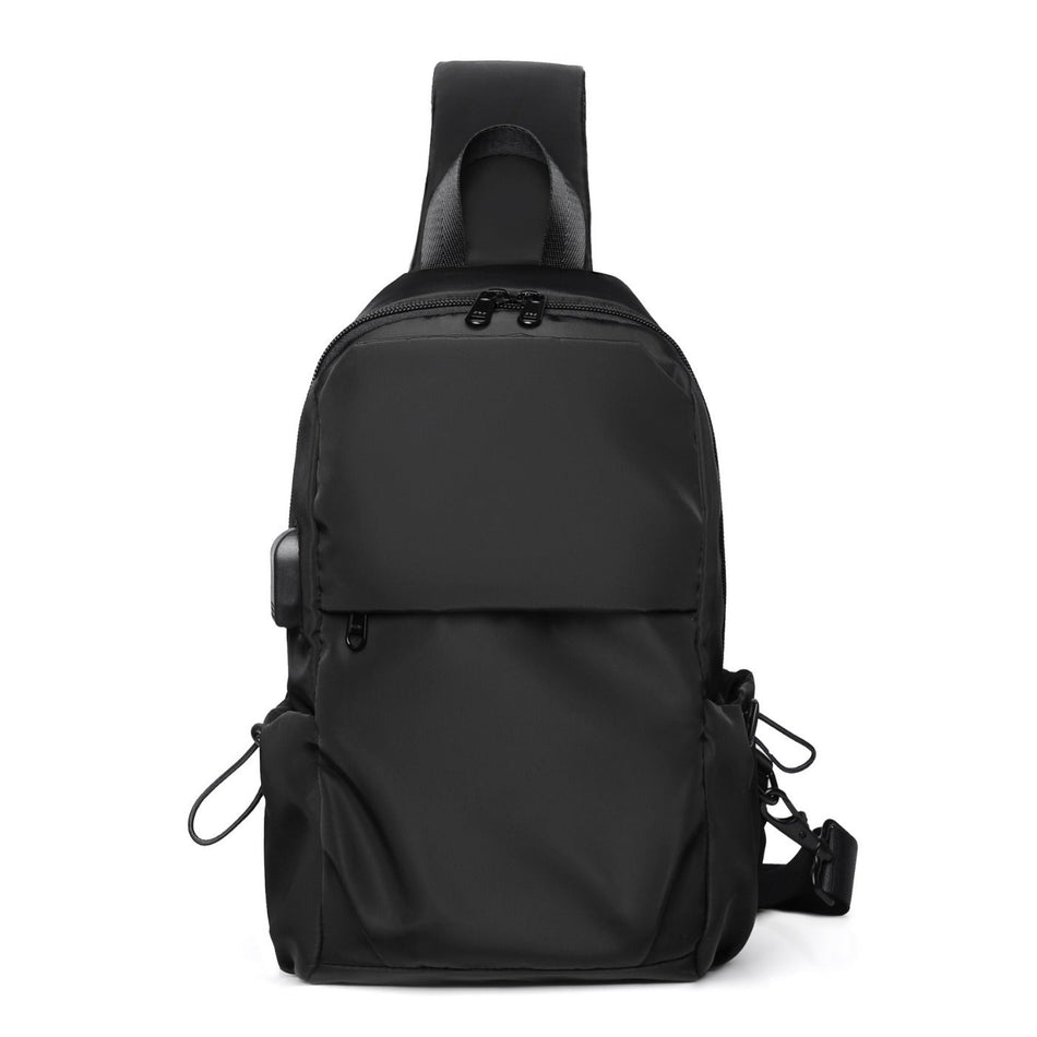 Men's Oxford Crossbody Chest Bag Casual Streetwear Sling Bag