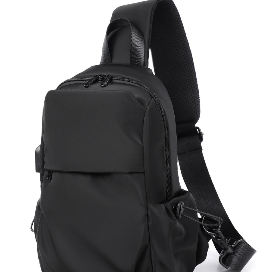 Men's Oxford Crossbody Chest Bag Casual Streetwear Sling Bag