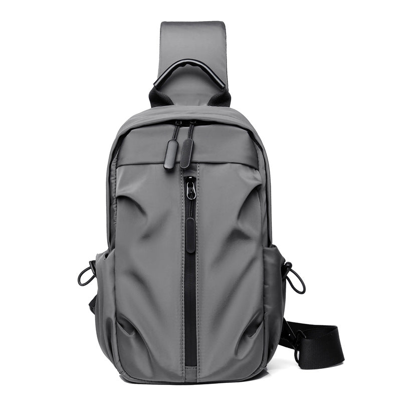 Men's Multifunction Oxford Chest Bag Casual Crossbody Sling Bag