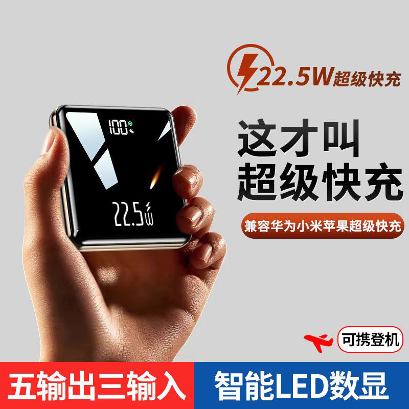 20000mAh 22.5W Fast Charging Power Bank with Built-In Cables