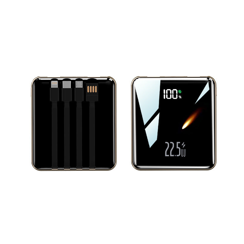 20000mAh 22.5W Fast Charging Power Bank with Built-In Cables