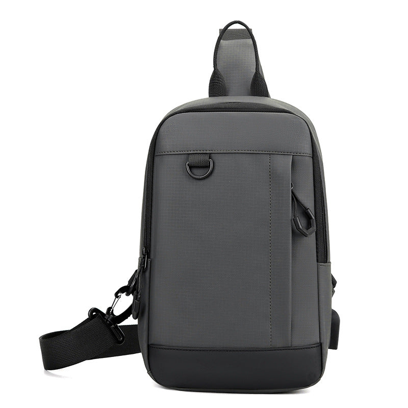 Large Capacity Men's Crossbody Chest Bag Waterproof Commuter