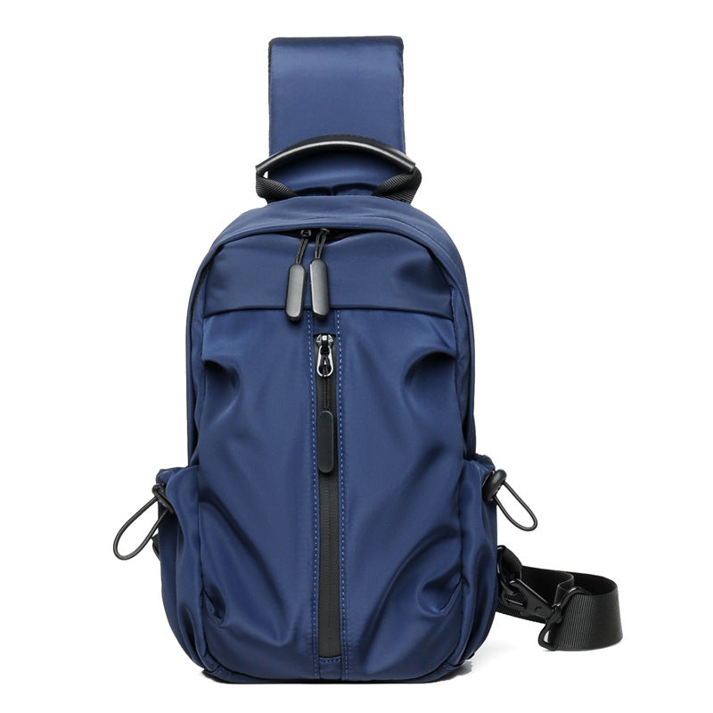 Men's Oxford Chest Bag Korean Style Multi-Function Crossbody Bag
