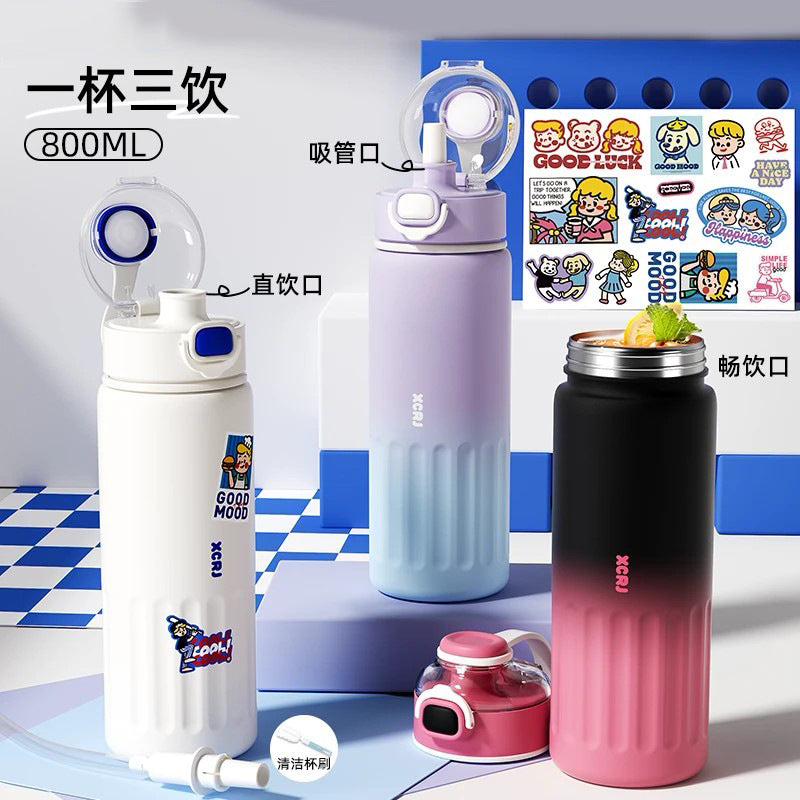 Cute 304 Stainless Steel Insulated Straw Cup