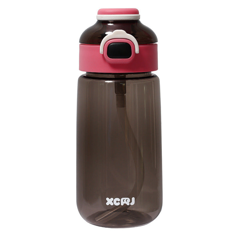 Portable Large Capacity Straw Water Bottle for Kids