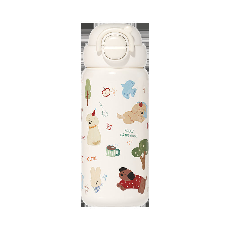 Kids 500ml Dual-Use Stainless Steel Insulated Cup
