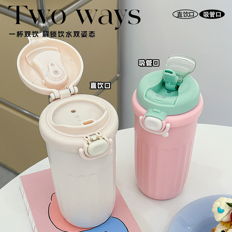 316 Stainless Steel Large Capacity Insulated Straw Cup