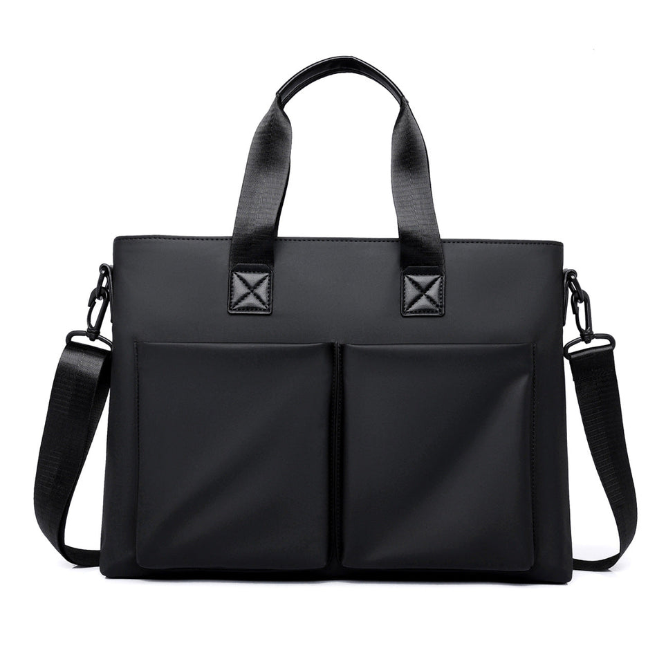 Men's Waterproof Oxford Briefcase 14-Inch Business Crossbody Bag