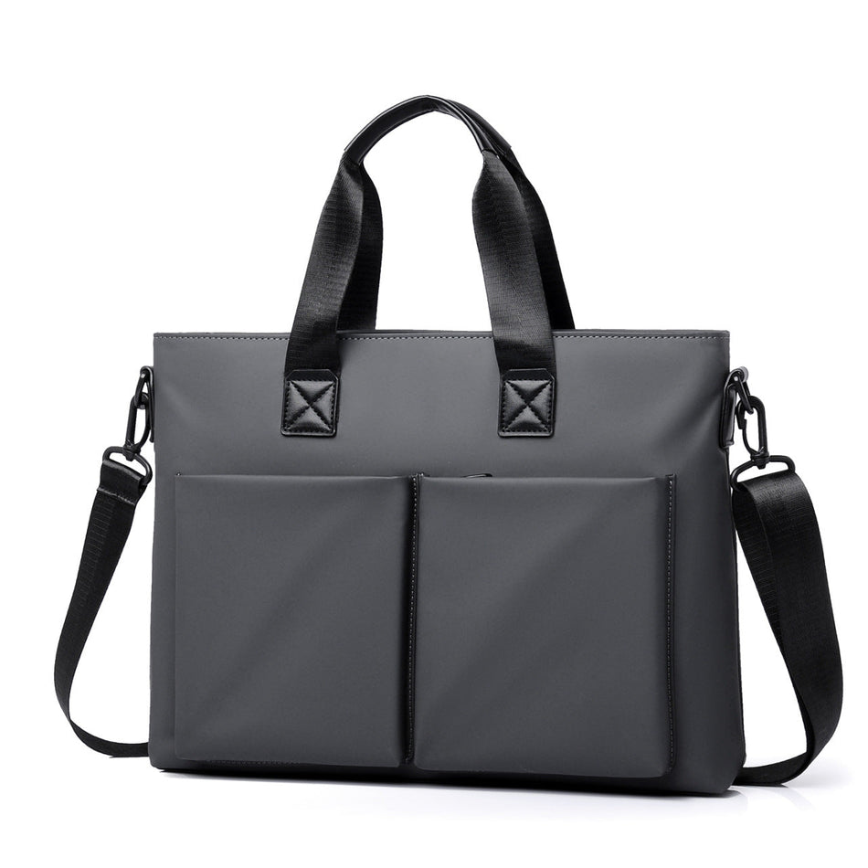 Men's Waterproof Oxford Briefcase 14-Inch Business Crossbody Bag