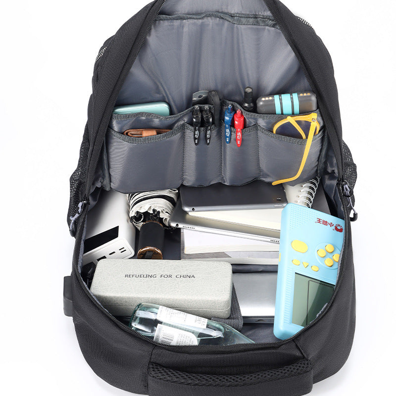 Men's Waterproof Oxford Backpack 16-Inch Laptop Casual Travel Bag