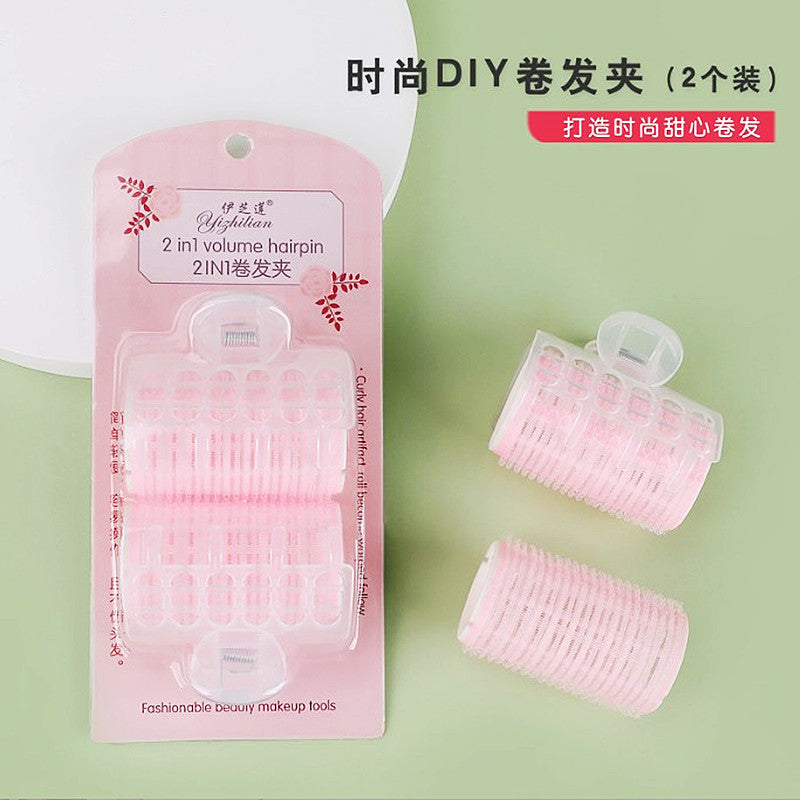 Ezhilian Self-Adhesive Hair Curlers with Clip Bang Styling Set