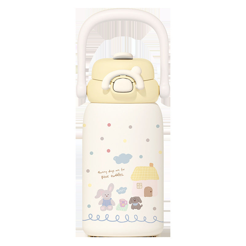 Cute Girly Stainless Steel Insulated Water Bottle