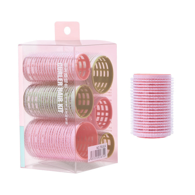 Qier Self-Adhesive Hair Roll Set Air Bangs Styling Curlers