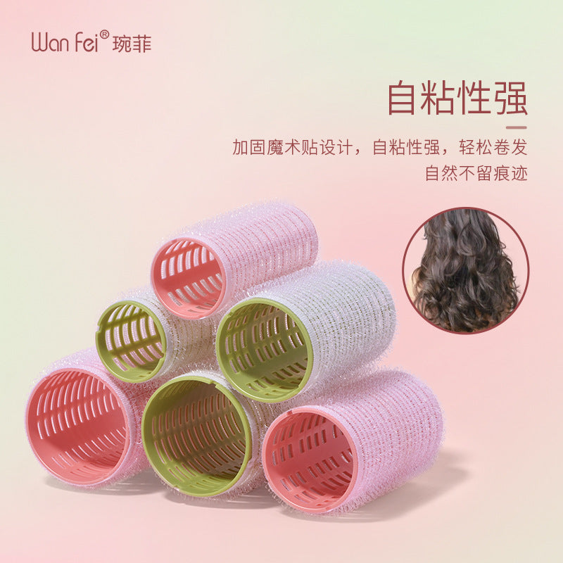 Qier Self-Adhesive Hair Roll Set Air Bangs Styling Curlers