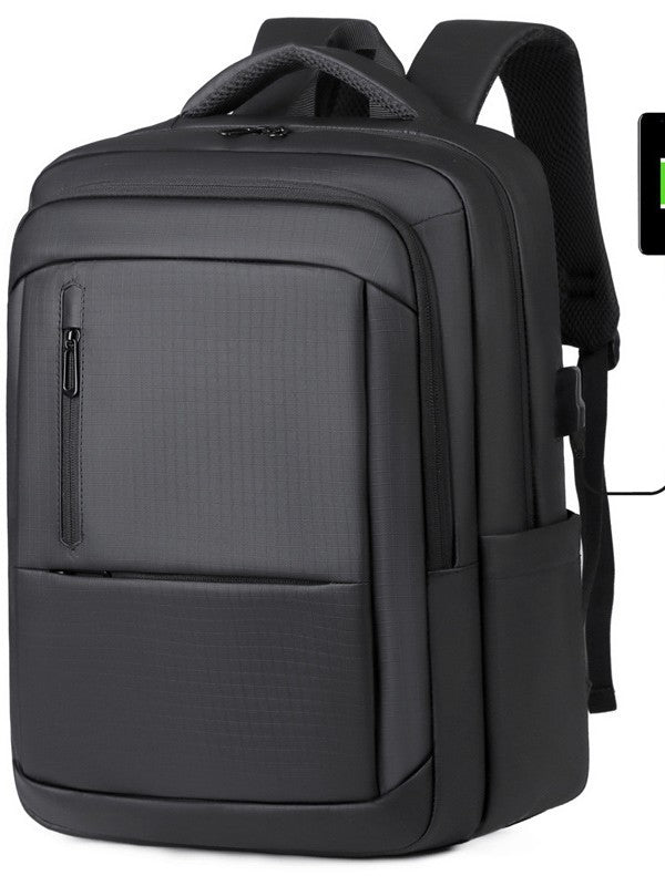Men's Waterproof Oxford Business Backpack 15-Inch Laptop Travel
