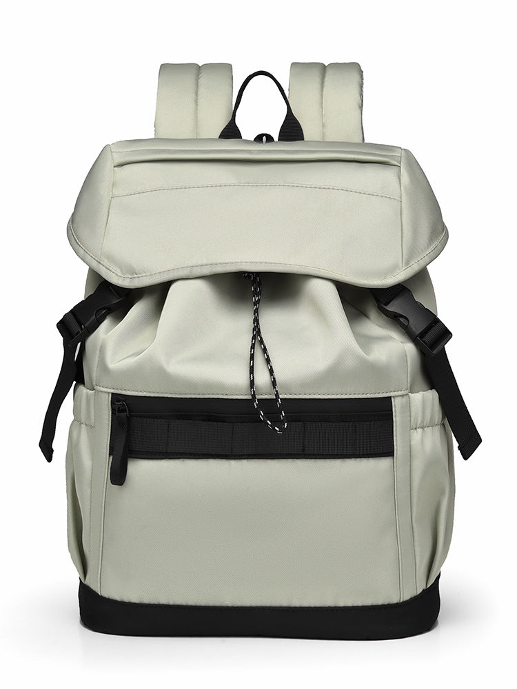 Unisex Lightweight PU Backpack 16-Inch Laptop Travel Bag