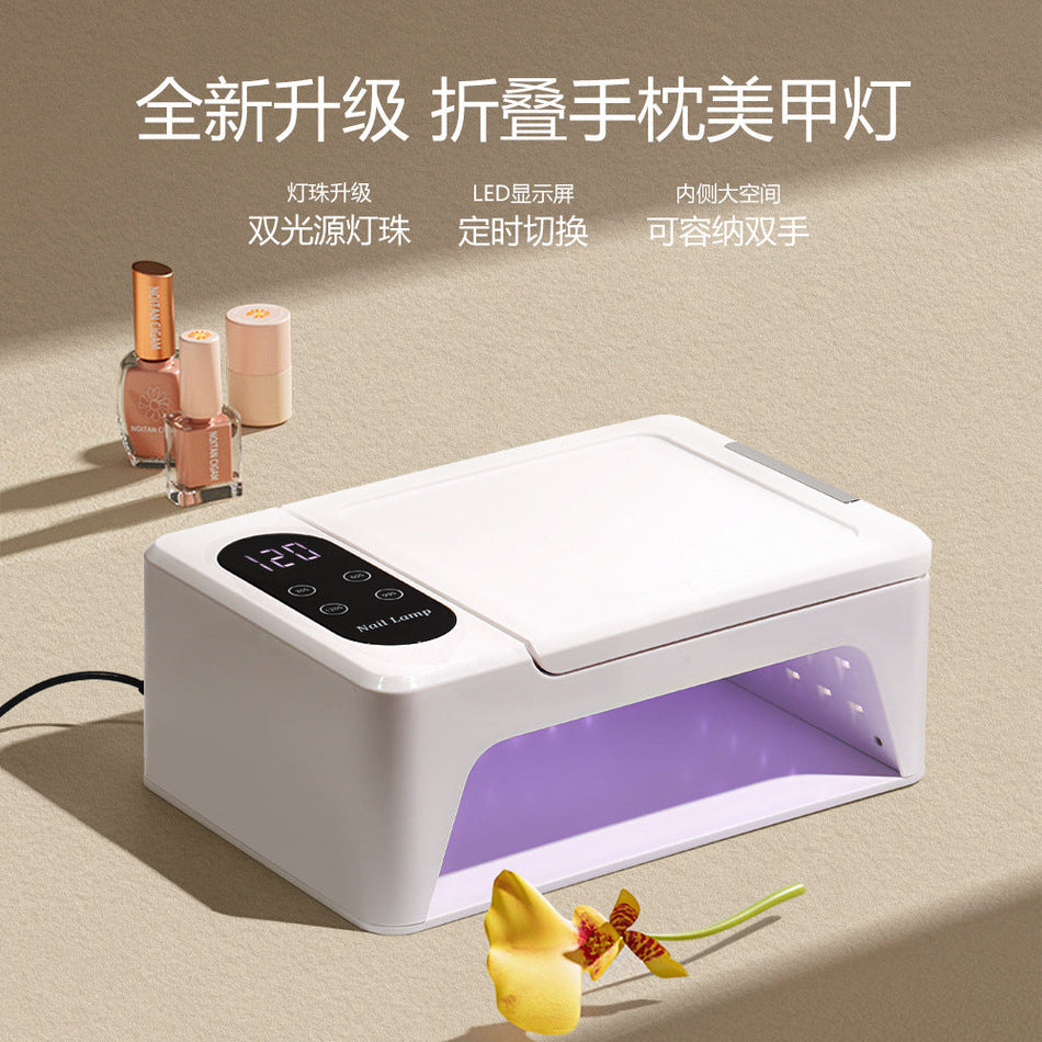M7 96 LED Nail Lamp Flip-Top Dual Hand UV Gel Curing Light