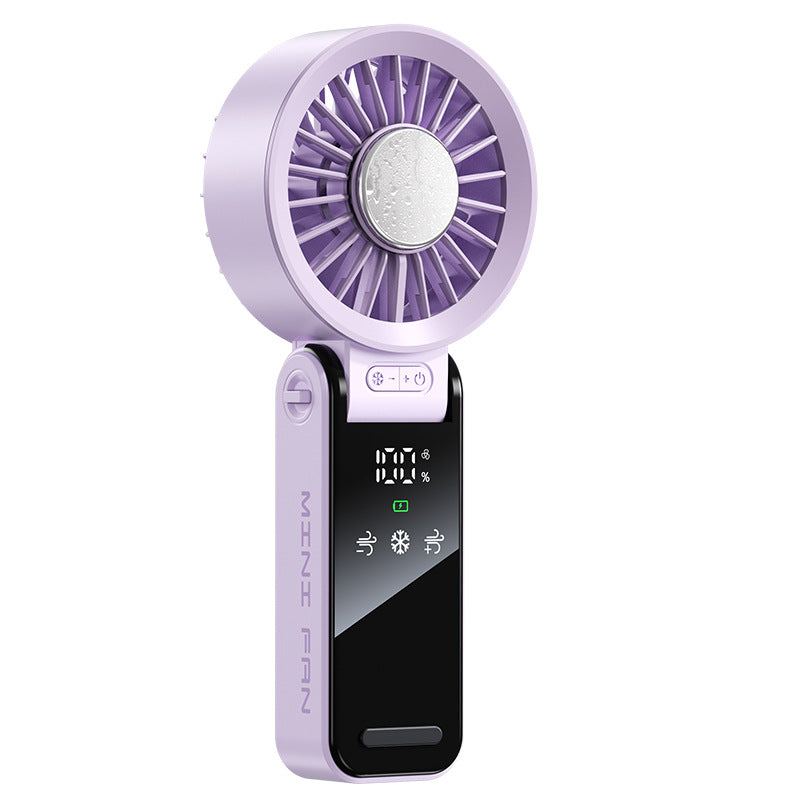 High-Speed Foldable Handheld Cooling Fan with 100 Speeds