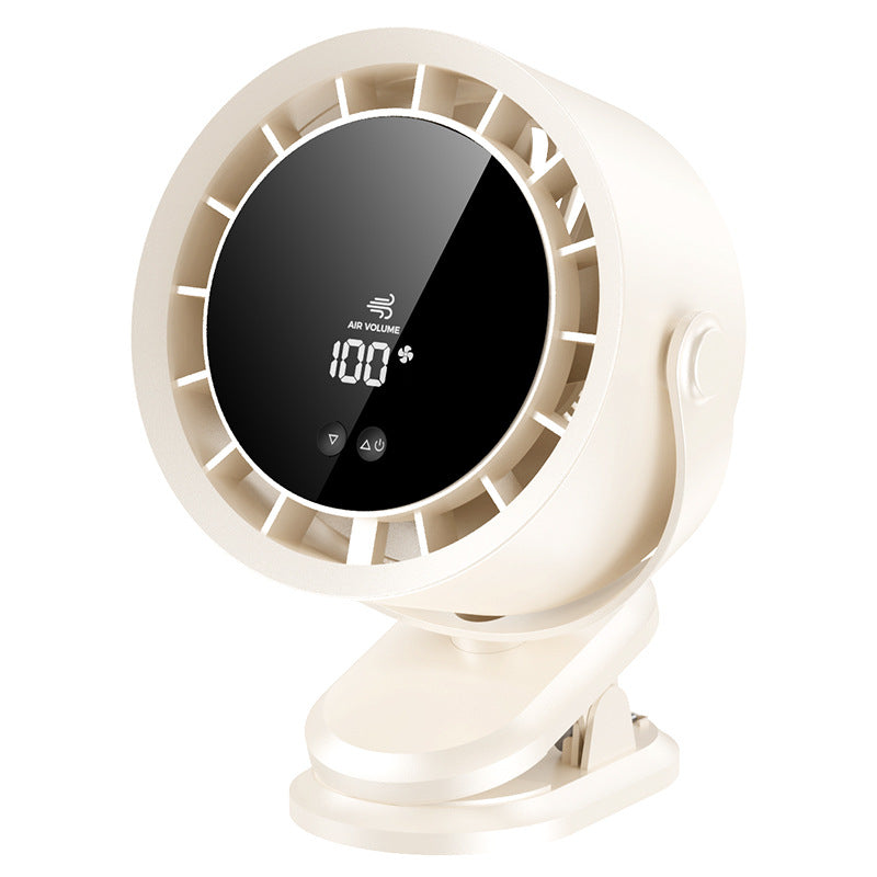 USB Clip-On Desktop Fan Strong Wind Ultra Quiet Portable