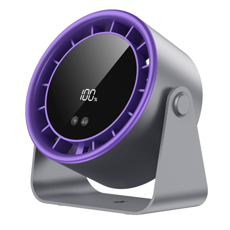 High-Speed Turbo Desktop Fan with Digital Display USB