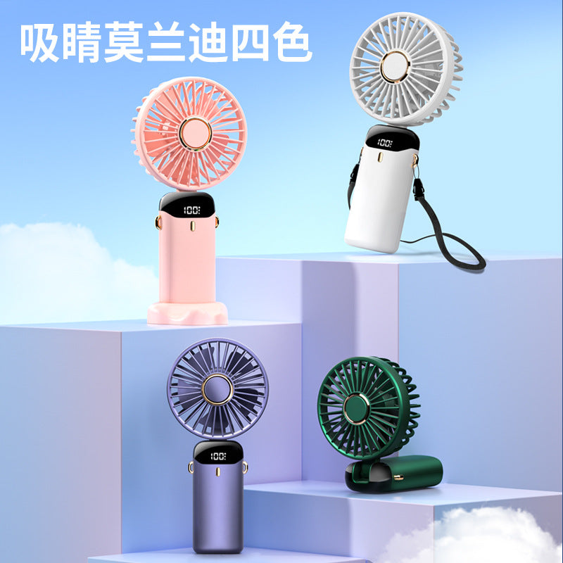 Multi-Function Foldable USB Handheld Fan with Phone Holder