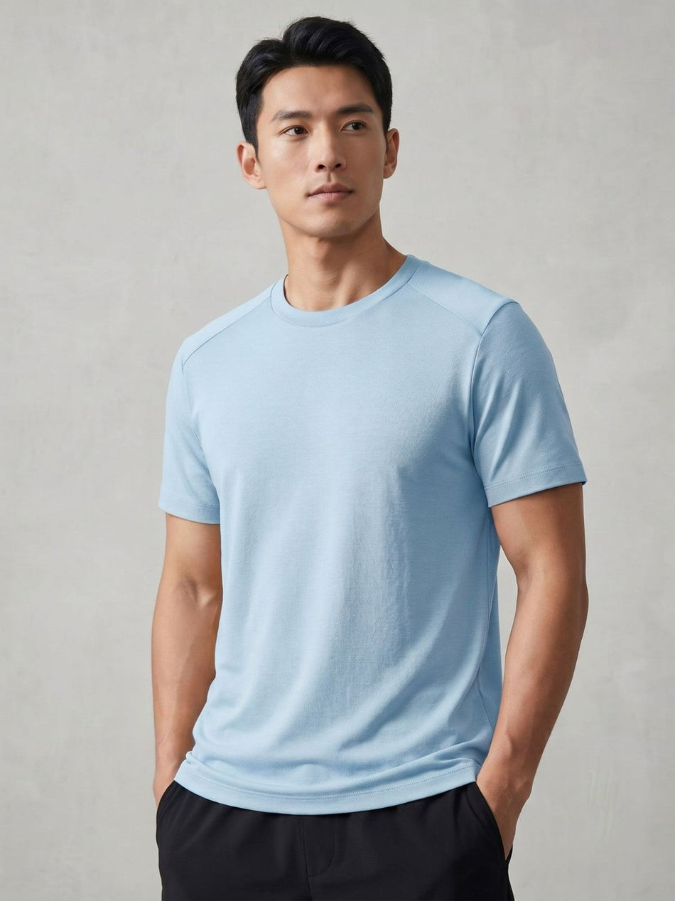 Men's Quick-Dry Round Neck Sports Training T-Shirt