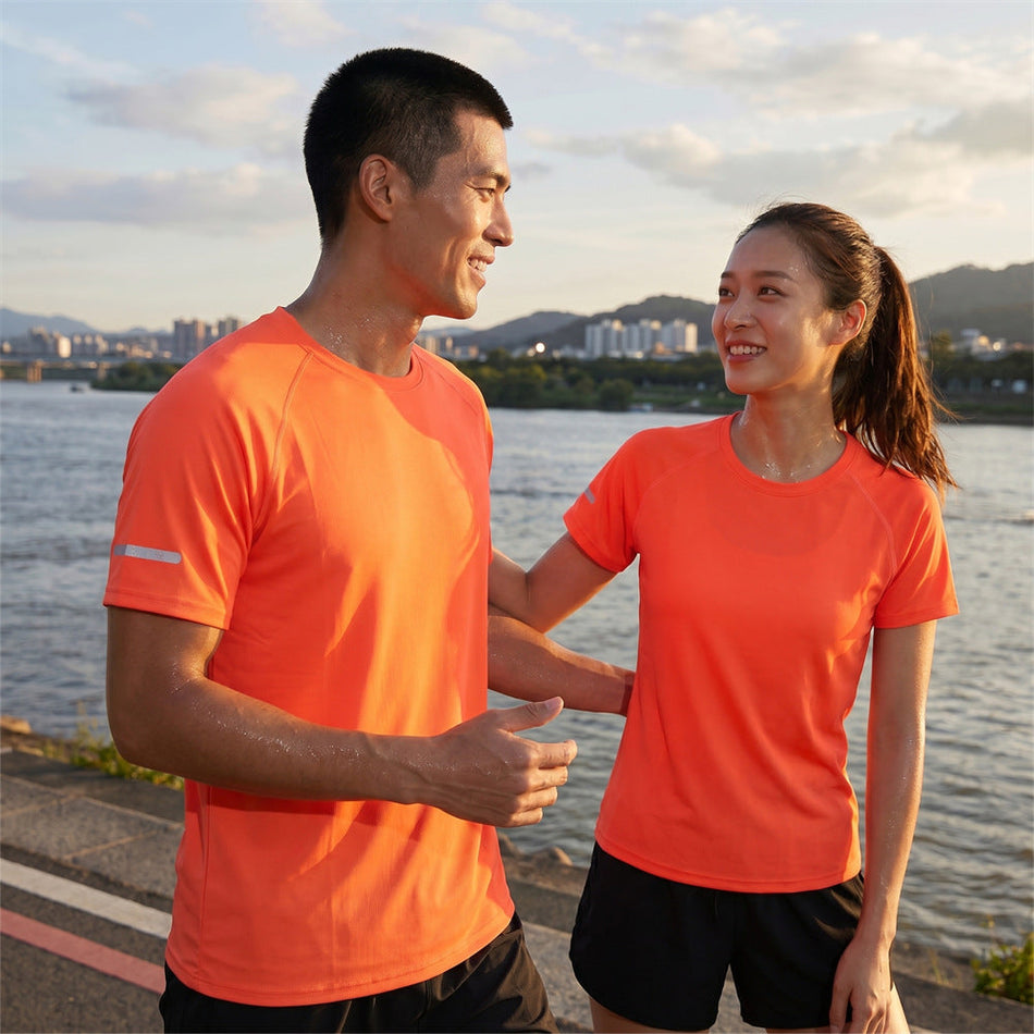 Unisex Quick-Dry Performance Fitness Sports T-Shirt