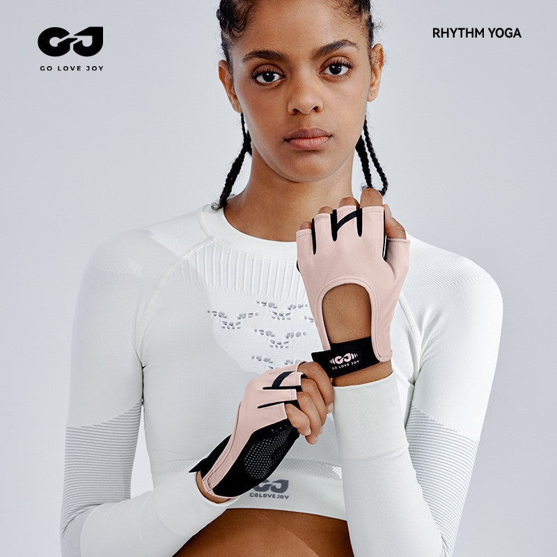 Unisex Half Finger Fitness Gloves with Quick-Dry Non-Slip Grip