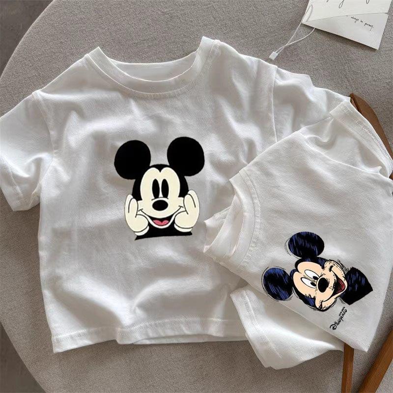 Kids Cartoon Cotton T-Shirt Casual Round Neck Summer Top