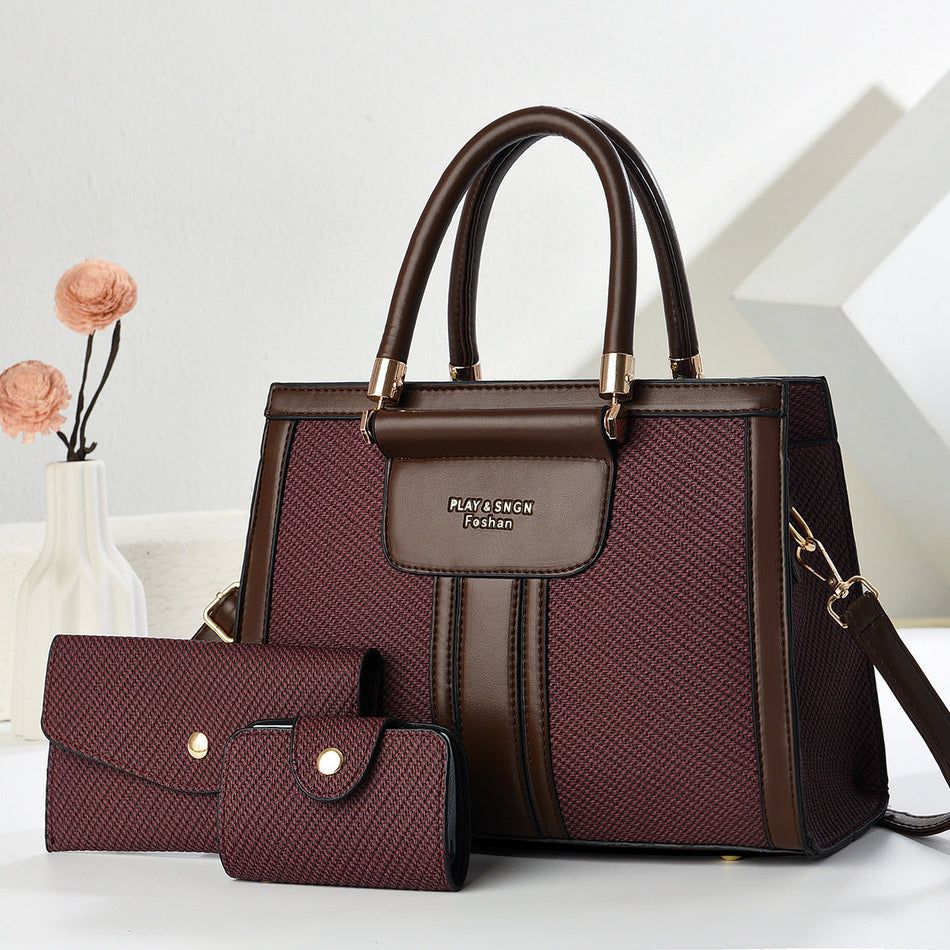 Elegant Large Capacity Women Commuter Shoulder Handbag