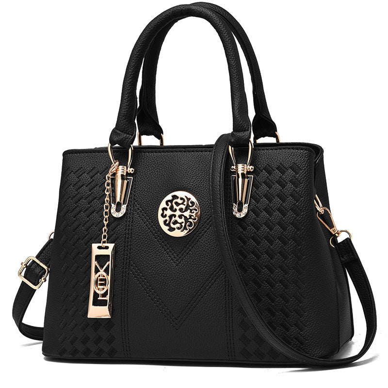 Embroidered Large Capacity Women Shoulder Crossbody Handbag