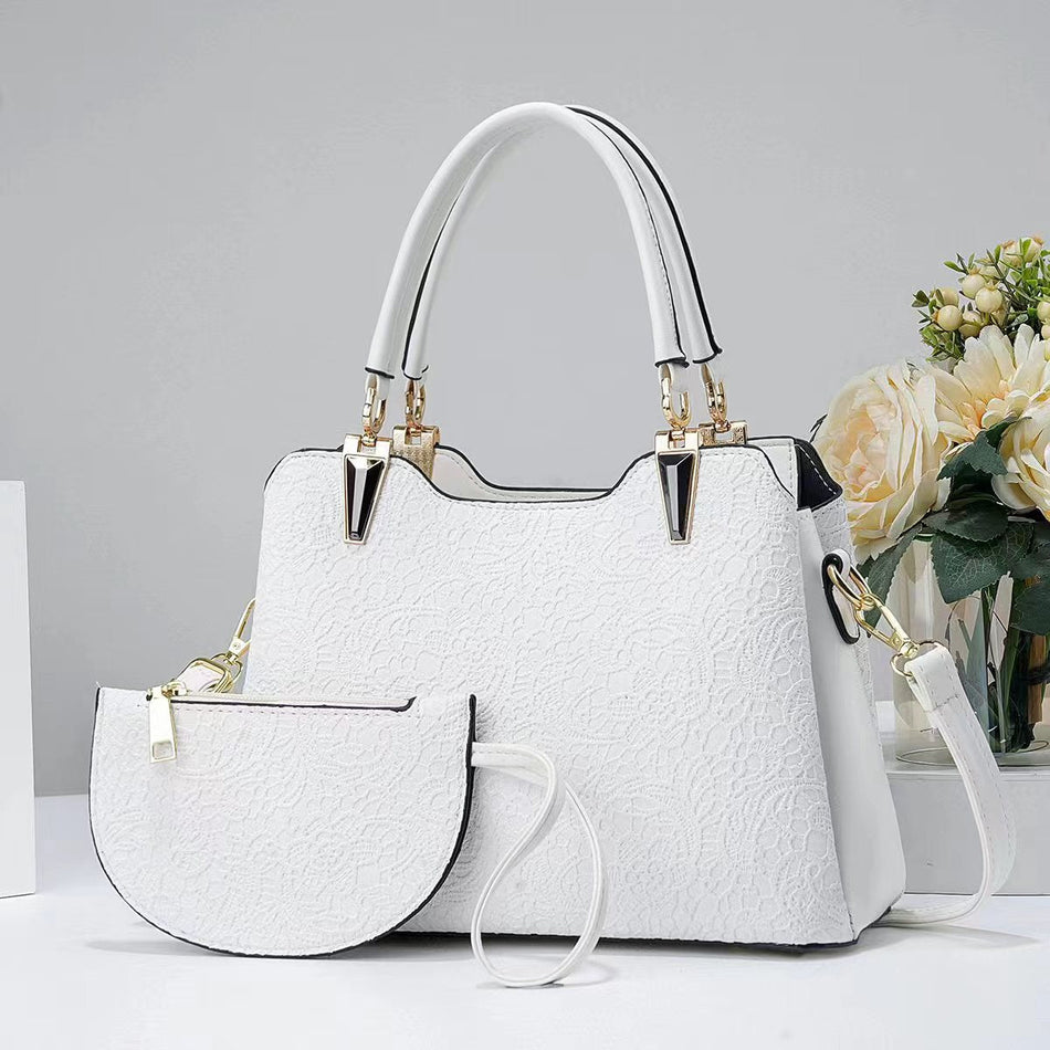 Printed Two-Piece Women Large Capacity Shoulder Crossbody Bag Set