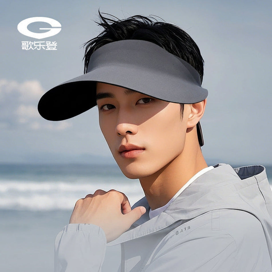 Unisex Large Brim Sun Protection Cap with Breathable Foldable