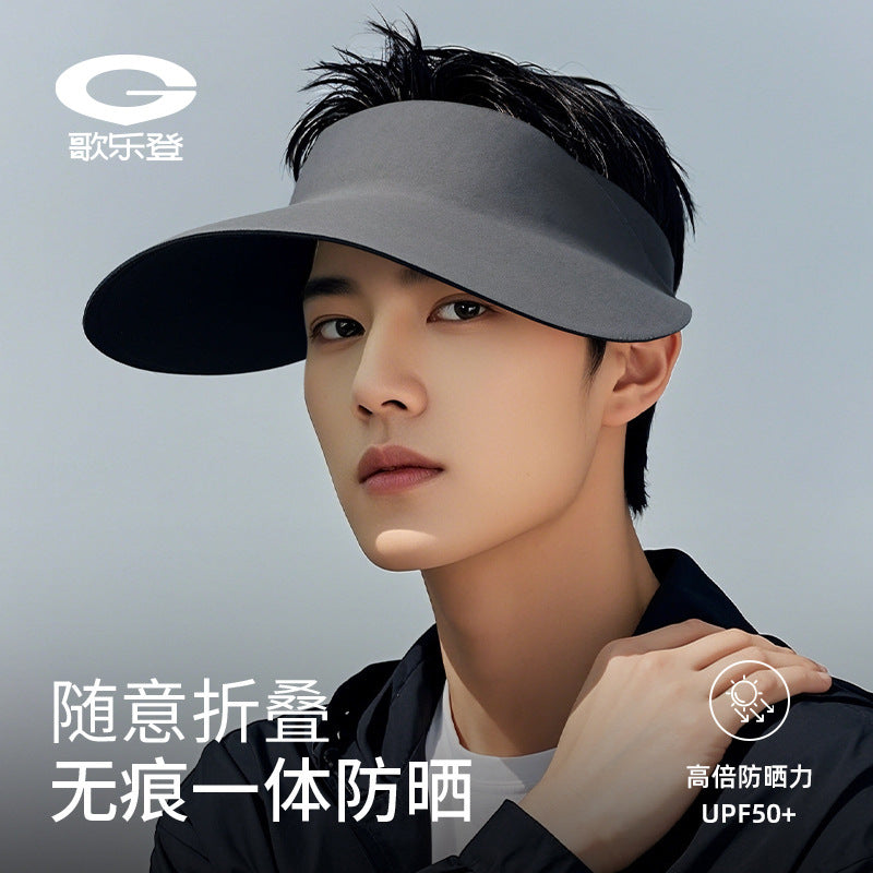 Unisex Large Brim Sun Protection Cap with Breathable Foldable