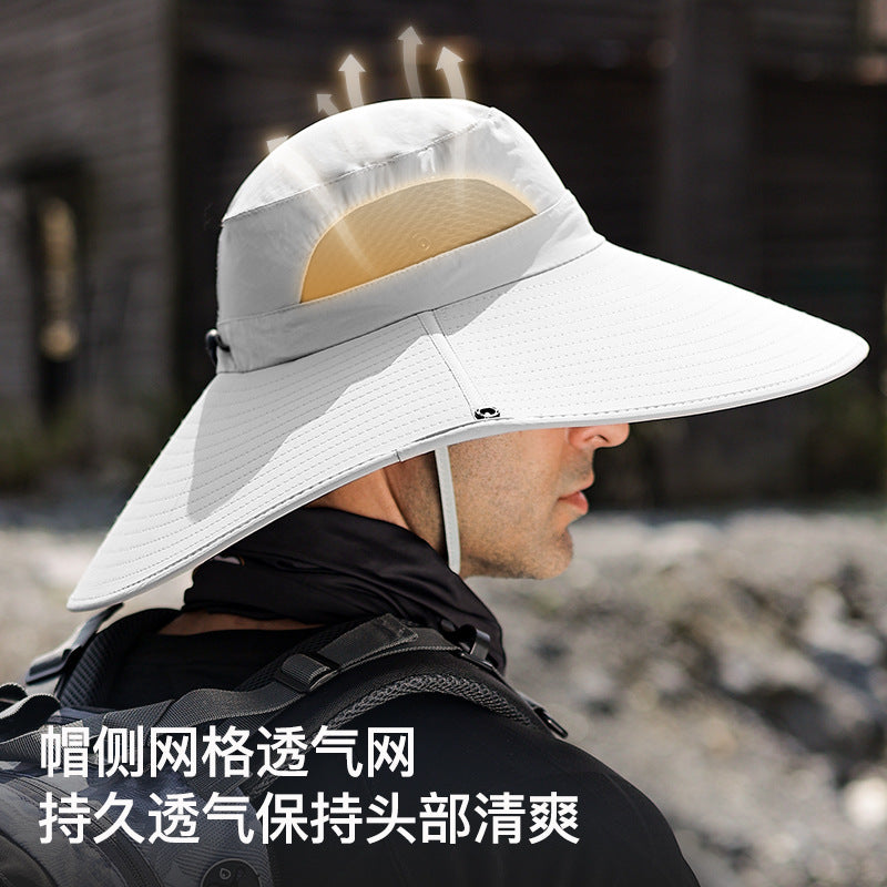 Men's Fisherman Hat UV Protection Quick-Dry Outdoor Sun Hat