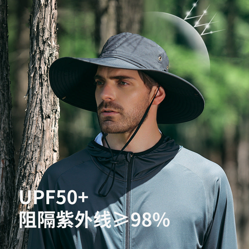 Men's Fisherman Hat UV Sun Protection Breathable Foldable Design