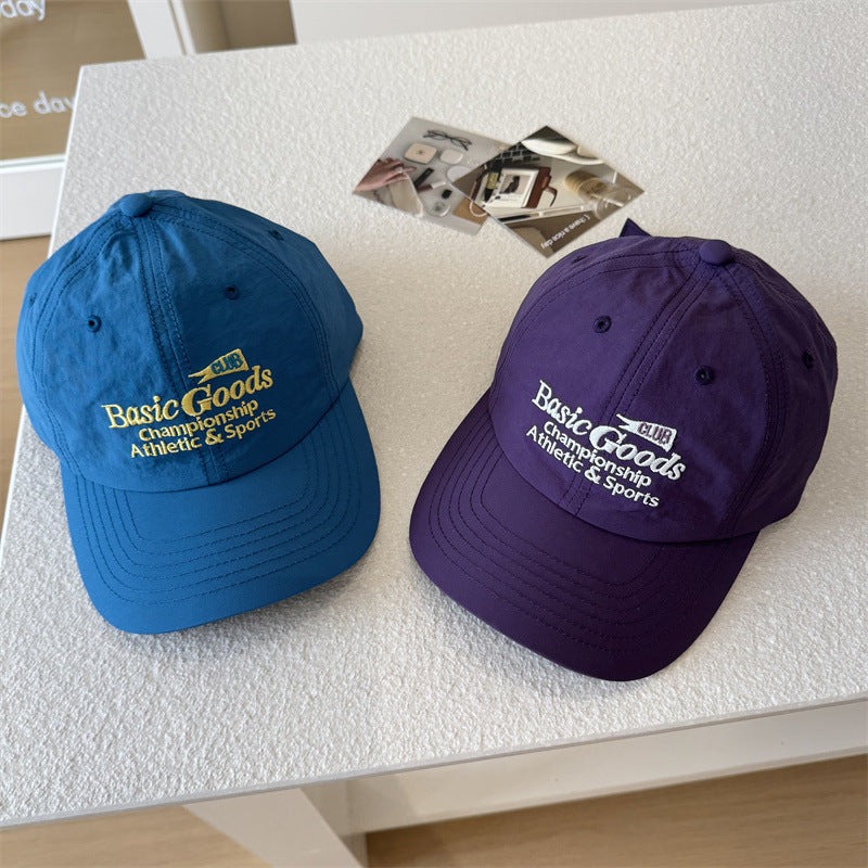 Quick-Dry Letter Embroidered Baseball Cap Sun Protection Hat
