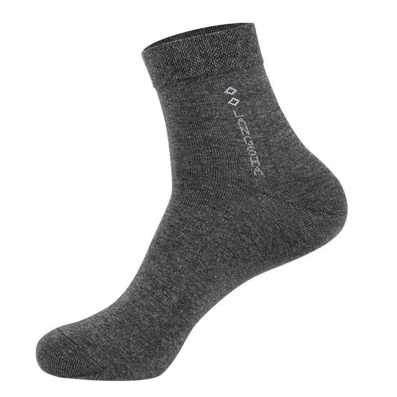 Men's Pure Cotton Antibacterial Mid-Calf Socks