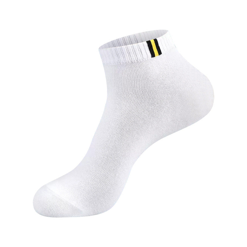 Men's Cotton Low Cut Summer Socks Breathable Deodorant Design