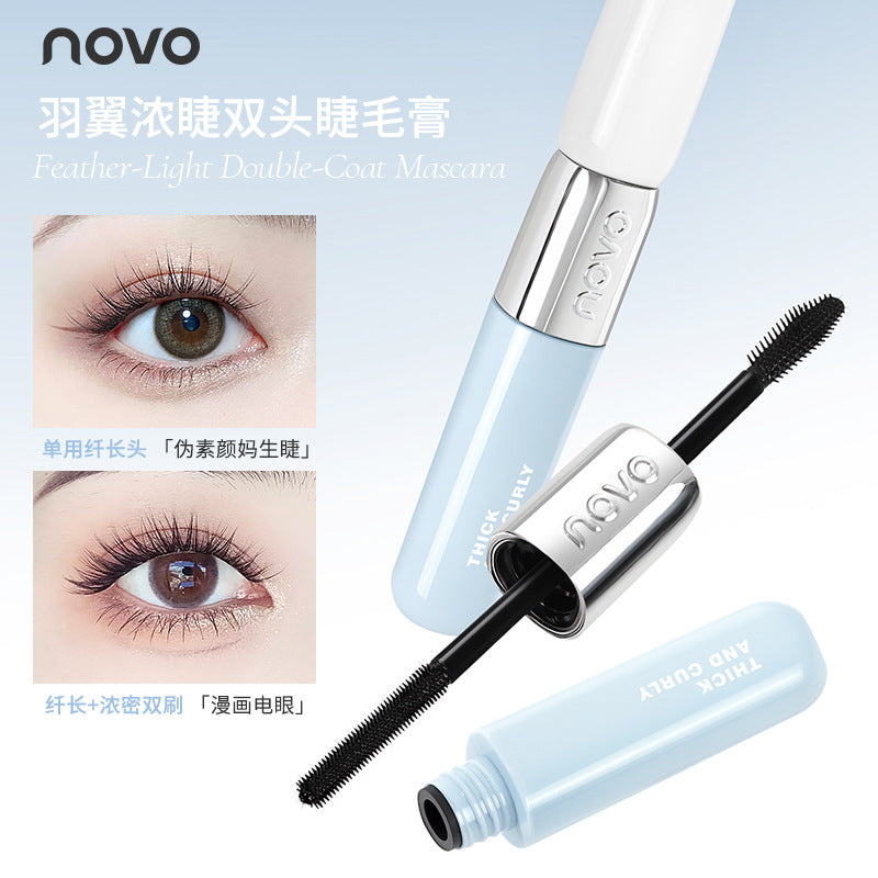 Double-Ended Volumizing Waterproof Mascara Lengthening Curling