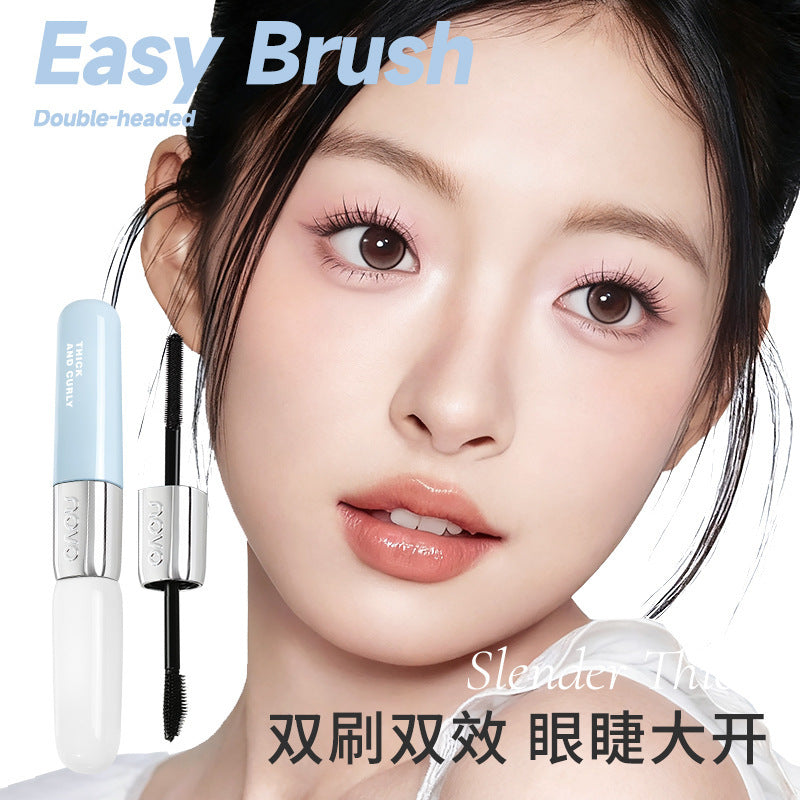 Double-Ended Volumizing Waterproof Mascara Lengthening Curling