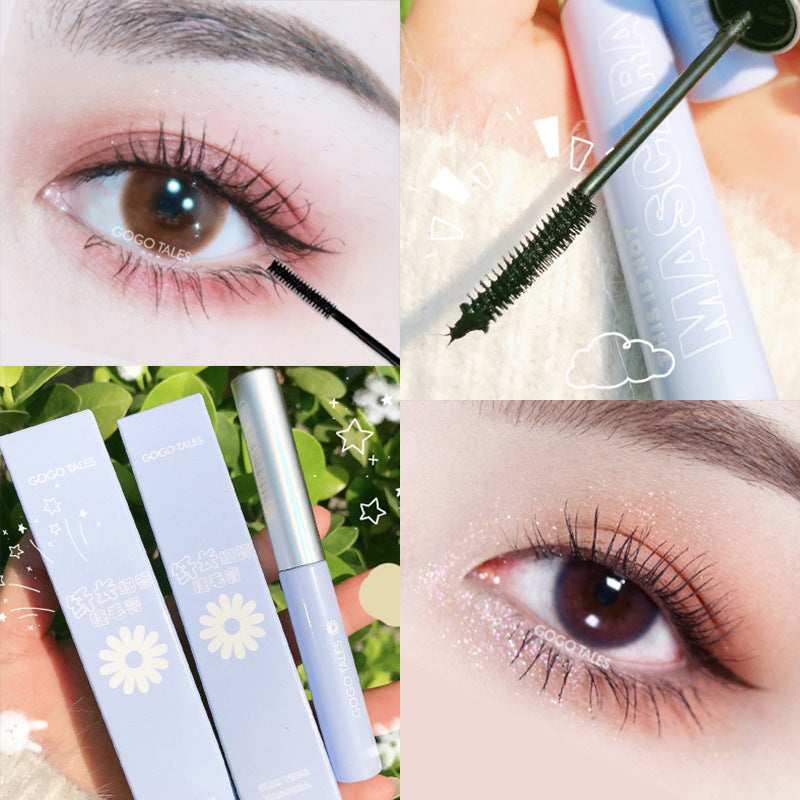 Fine Brush Waterproof Mascara for Lengthening and Curling Lashes