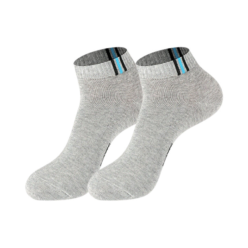 Men's Cotton Mid-Calf Socks Antibacterial Breathable Sports