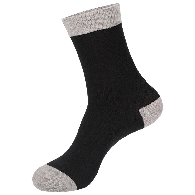 Men's Cotton Mid-Calf Socks Antibacterial Breathable Sports