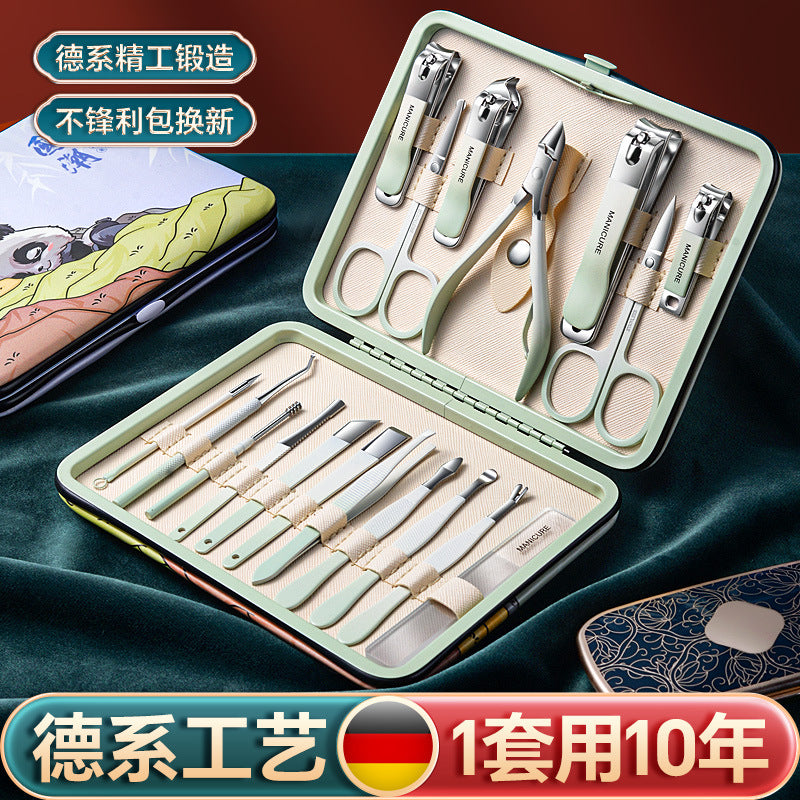 Stainless Steel Manicure Pedicure Nail Care Tool Set Kit