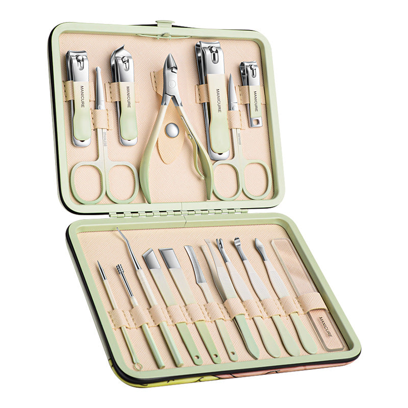 Stainless Steel Manicure Pedicure Nail Care Tool Set Kit