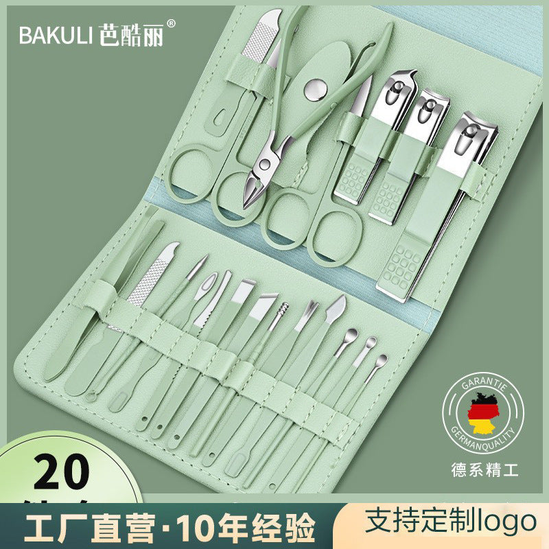 Stainless Steel Nail Clipper Set Portable Manicure Pedicure Kit