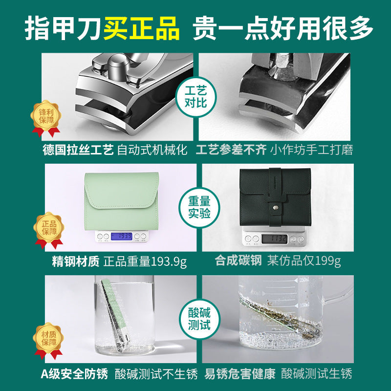 Stainless Steel Nail Clipper Set Portable Manicure Pedicure Kit